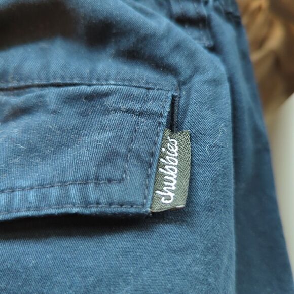 Chubbies Originals Stretch Shorts Mens Medium Blue Elastic Waist Chino Casual - Picture 5 of 8